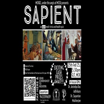 SAPIENT Medi-trivia Quiz (Prelims) | TRI-ORTA 2025