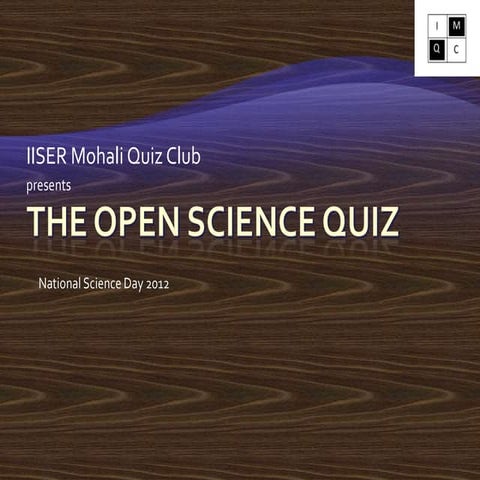 Open Science Quiz Prelims