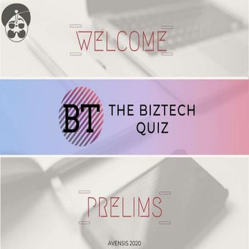 BT: The BizTech Quiz Prelims