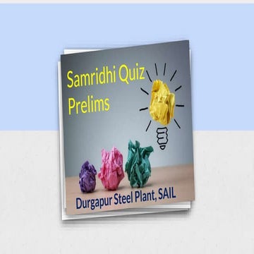 Samridhi Women's Quiz 2019, SAIL