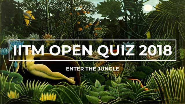 IITM Open Quiz 2018 prelims