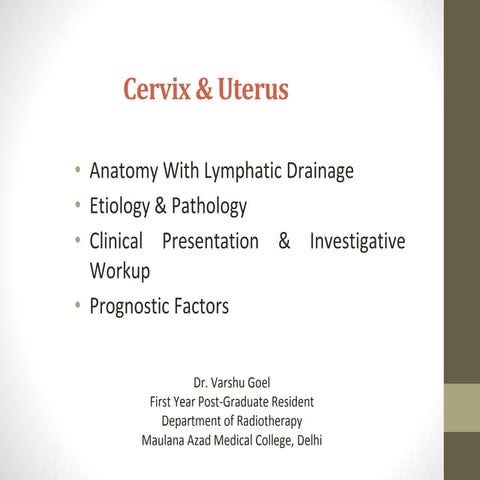 Pre-management Ca cervix & Uterus
