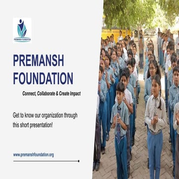 Premansh Foundation Organization Profile.pdf