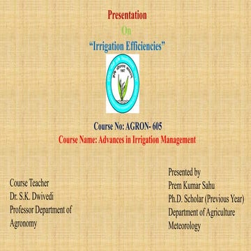 prem assignment 2.pptx AGRONOMIC SIGNIFICANCE OF WHC