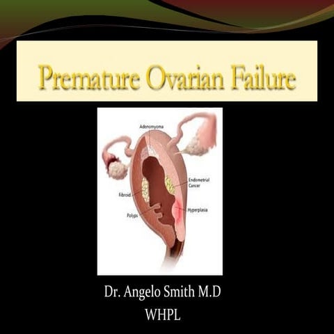 Premature ovarian failure