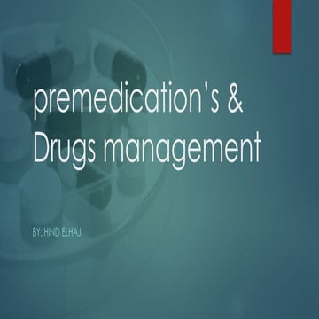 premedication | PPT