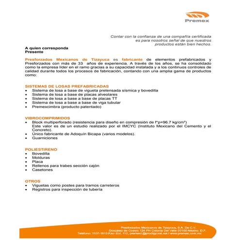 Manual premex | PDF