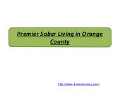 Premier Sober Living in Orange County