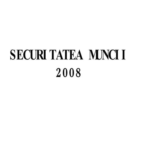 Premii pentru securitatea muncii 2008