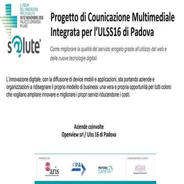 Premio innova s@lute2016   openview-ulss16