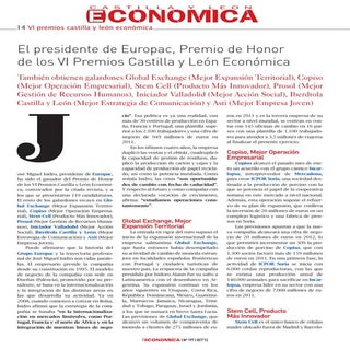 VI Premios Castilla y Leon Economica