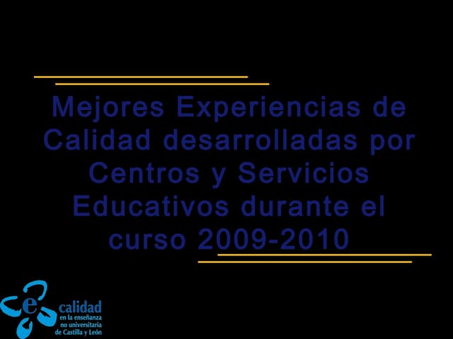 Premios Mejores experiencias de cal...