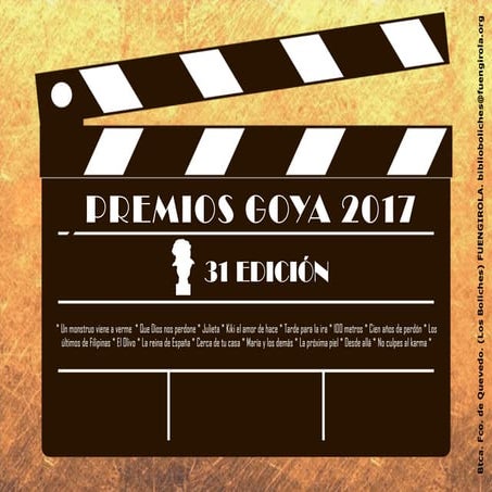 Premios Goya en la Biblioteca Quevedo