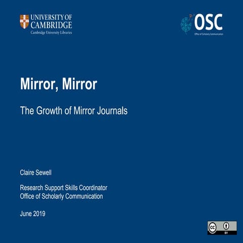 Mirror, Mirror: the Growth of Mirror Journals