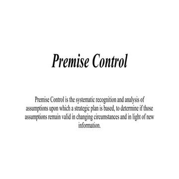 Premise control 
