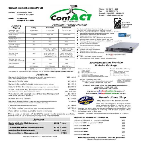 Premium Website Hosting