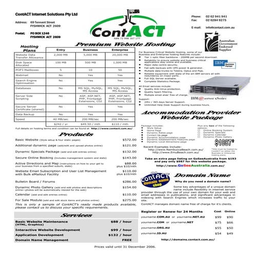 Premium Website Hosting