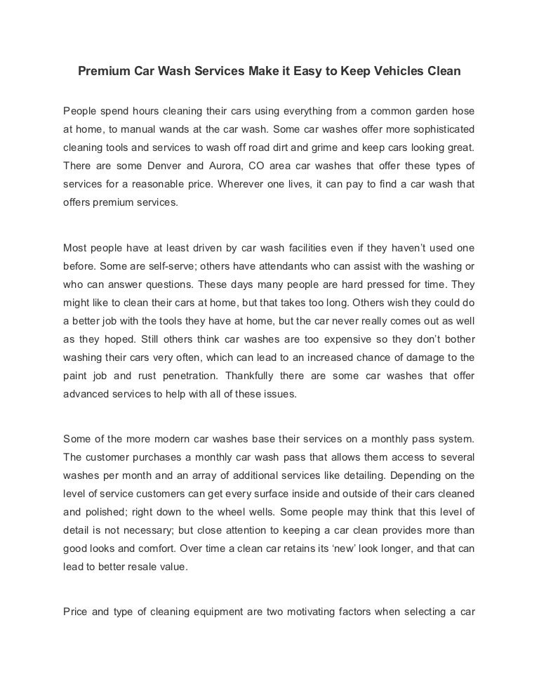 Premium car wash services make it easy to keep vehicles clean