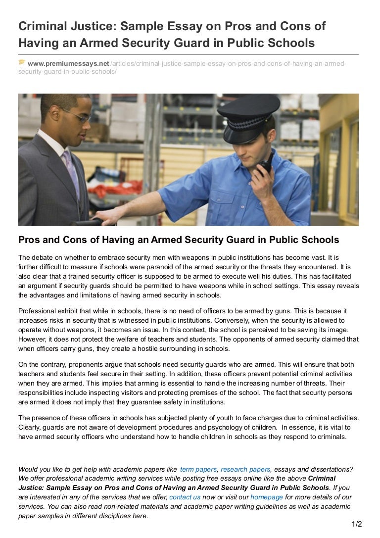 Premiumessays Net Criminal Justice Sample Essay On Pros And Cons Of H