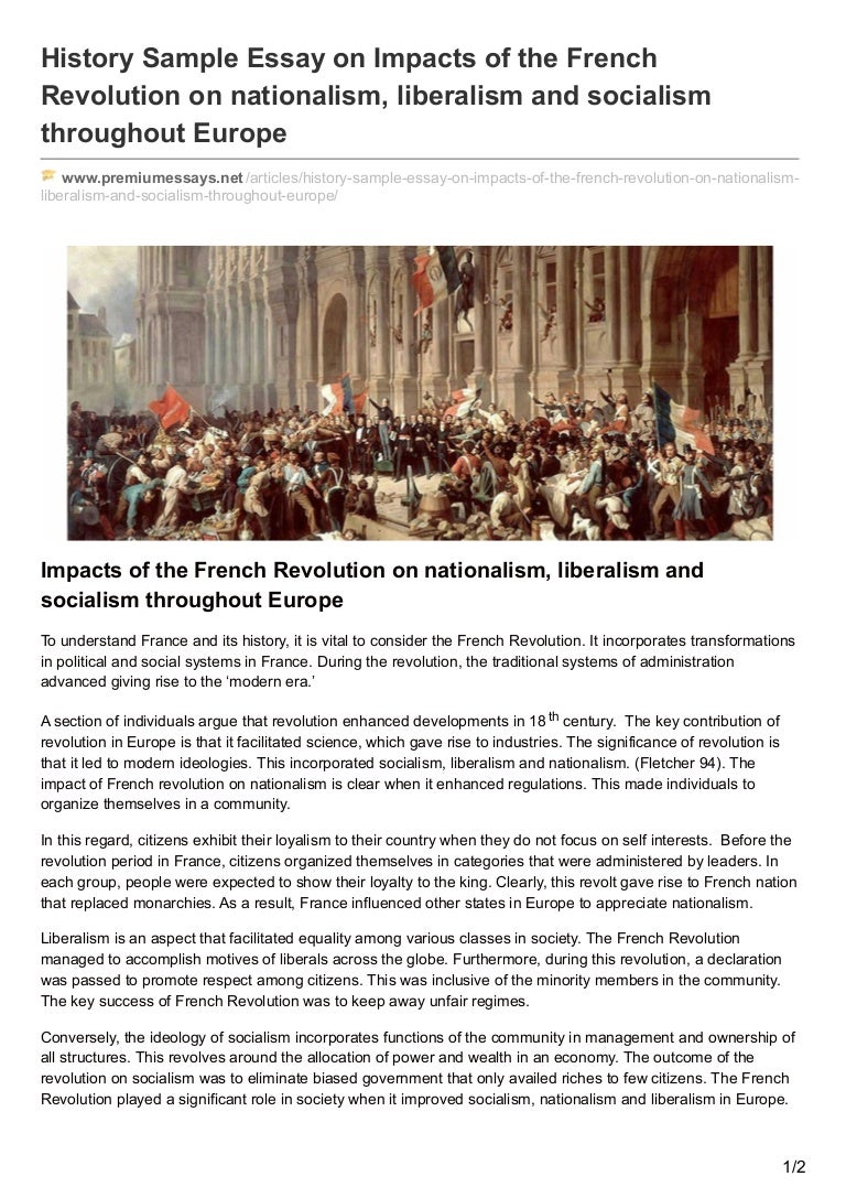 essay french revolution