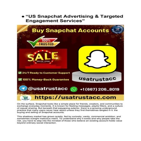 “Premium Snapchat Promotion & Management for US Businesses”.docx