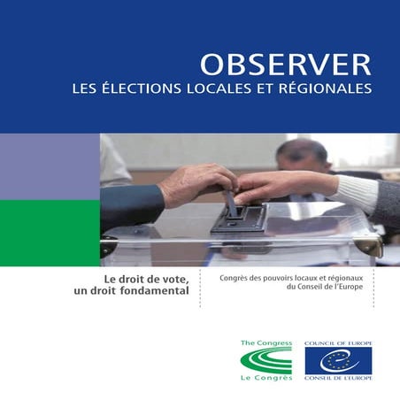Observer les élections locales et régionales (2016)