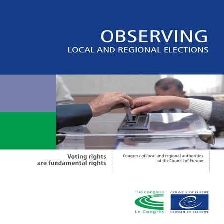 Observing local and regional elections (2016)