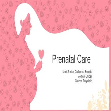 Comprehensive Prenatal Care: Monitoring, Risks, and Management for ...