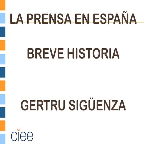 Historia de la prensa española