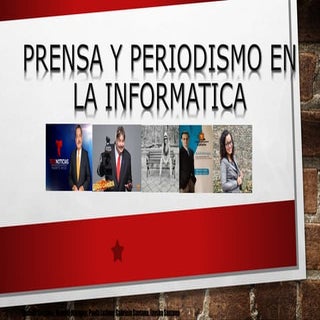 Prensa y periodismo en la informati...