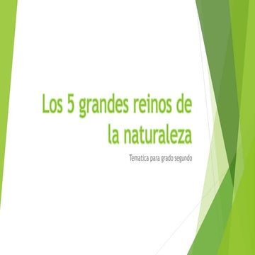 los 5 grande reinos de la naturaleza | PPTX