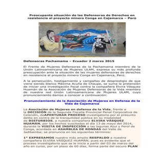 Preocupante situación de las Defens...