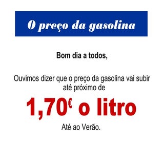 Preço da gasolina