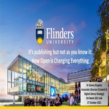 It’s publishing but not as you know it: How Open is Changing Everything