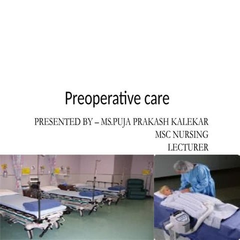 Preoperative and postoperative care | PPT