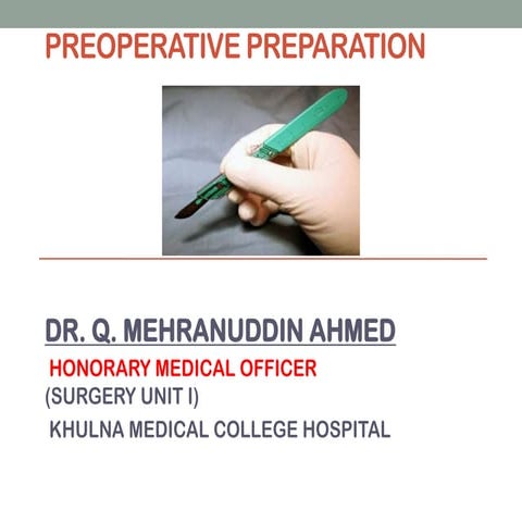 Preoperative preparation