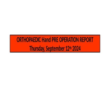 Pre OP stasis Hand 12 September Sept 2024 [Autosaved].pptx