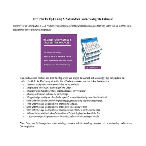 Preorder for up coming & not in stock products magento extension