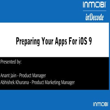 Preparing Your Apps For iOS9 