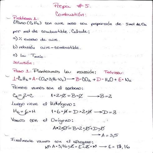 Prepa #5 combustión