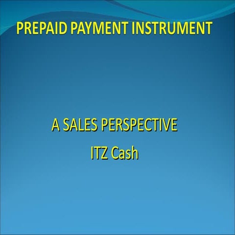 Prepaid Payment Instrument