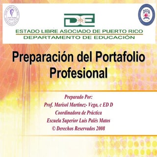 Preparacion Del Portafolio Profesional