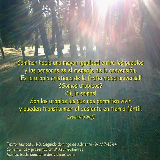 ¡TODOS A PREPARARLE EL CAMINO!