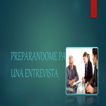 Preparándome para una entrevista  