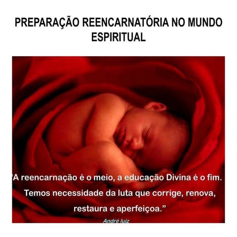 Preparação reencarnatória no mundo espiritual palestra