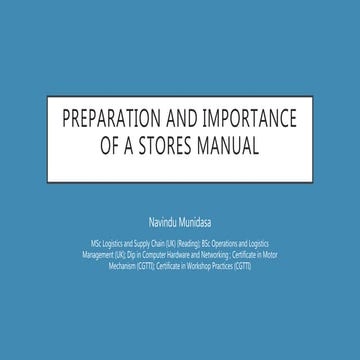 STORE MANAGEMENT TRAINING | PPTX