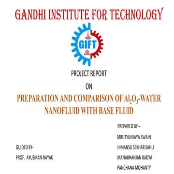 Preparation And comaparision of alluminium nanofluid with bsae fluid