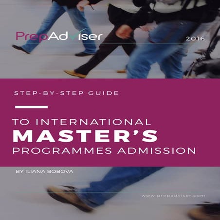 Guide to International Master's Programmes Admission
