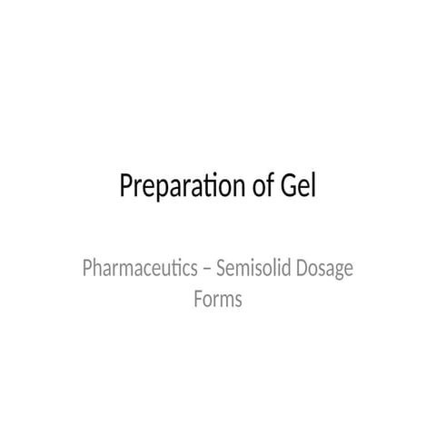 FORMULATION AND EVALUATION OF TACROLIMUS GEL | PPTX