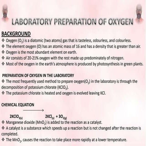 Preparation of oxygen